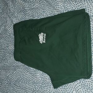 Green roots shorts